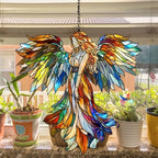 Rainbow Angel Tiffany Style Acrylic Suncatcher - Image 4