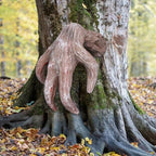 New Halloween Decoration Tree Bark Monster Yard Decor, Halloweens Face Props, Bark Face Tree Person Decoration for Halloween, Outdoor Scary Spooky Facial Hanging Ornament (Brown) - Image 5