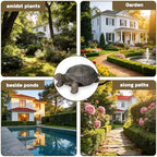 SKYFIRE Large Turtle Statues for Garden - 29.5' x 15.7' x 11.8' Fiber Reinforced Concrete Figurines, Garden Sculptures & Statues for Outdoors, Lawn, Yard, Indoor - Tortoise Outdoor Decor - Image 4