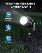 HIBOITEC All-in-One Low Voltage Landscape Lighting Kit, Cool White, 12PCS - Image 4