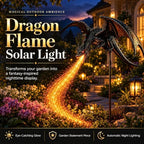 2027 New Solar Dragon Fire Garden Light, Dragon Garden Statue Stake with Breathing Fiber Optic Flame, Weatherproof Solar Outdoor Decor for Lawn, Pathway, Flower Bed & Patio - Image 2
