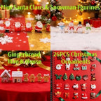 111PCS Mini Christmas Figurines Set, Resin Miniatures Statue for Crafts - Image 3