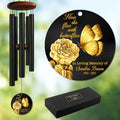 Personalized Butterfly Memorial Wind Chime – “Now They Fly with Butterflies” Custom Name & Years – Sympathy Gift for Loss of Loved One – Outdoor Remembrance Windchimes for Garden or Memorial Space by AlpadilCo