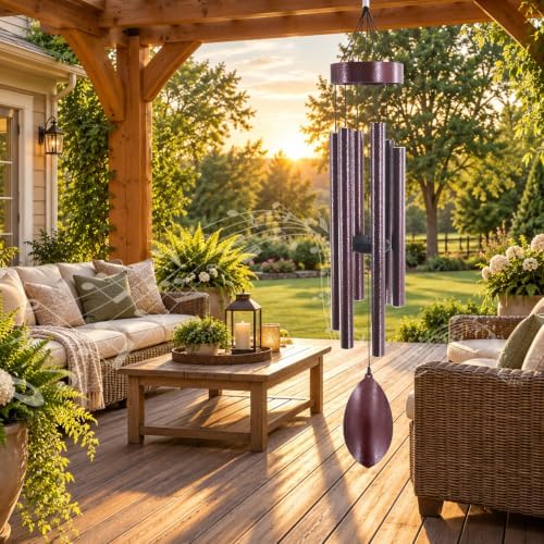 ASTARIN 36 Inch Deep Tone Wind Chimes for Outside, Antique Bronze Outdoor - Image 5
