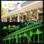 GIGALUMI Halloween Solar Lights Outdoor Solar Hanging Lanterns Outside 12PC - Image 6