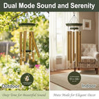 Personalized 30/36" Memorial Wind Chimes for Outside, Sympathy Gifts Wind Chime for Loss of Loved One, Beautiful Decor with Deep Tone, Ideal for Funeral, Remembrance & Bereavement, Produced in Texas - Image 3