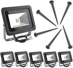 6 Pack 10W Warm White LED Flood Light Outdoor 12V 24V Security Lamp by ZSGoes
