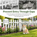 Decorative Garden Fence, 20 ft Rustproof No Dig Flower Bed Border 19 Pack - Image 7
