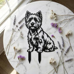 Dog Metal Garden Stake - Weatherproof Dog Silhouette Yard Art, Decorative Outdoor Sign for Lawn & Patio, Heartfelt Gift for Cairn Terrier Lovers(Stand,10") - Image 4