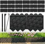 30 Pack Flower Bed Edging Borders, Landscape Edging with Stakes, 5" X 30ft by HLOGREE