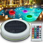Waterproof IP68 Remote Colorful Changing 1000mAh RGB Solar Floating Pool Lights Waterproof Pond Light Colorful LED Night Lights for Garden Swimming Pool Fountain Pool Decor Led Light - Image 2