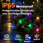 Solar Star String Lights, 33FT 66 LED RGB APP - Image 2