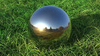 Lulu Decor, Size 12 Silver Stainless Steel Gazing Mirror Ball, Smooth Reflective Shiny Garden Decoration Globe - Image 2