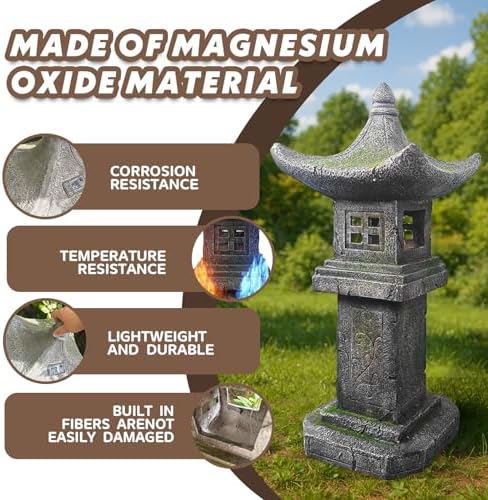 Solar-Powered Pagoda Lamp - Image 3