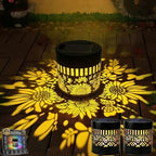 Decorative Solar Mandala Lights Outdoor Waterproof LED Metal Solar Powered Wall Fence Lights for Garden Yard Deck Step Patio Pool Lawn Back Yard Exterior Wall Decorative Lighting(#B,2PCS) by Unknown