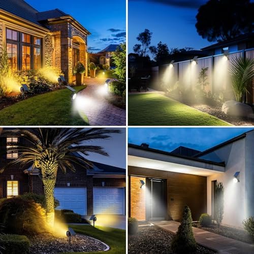 nipify Solar Spot Lights Outdoor Waterproof, 3 CCT Landscape Spotlights - Image 7