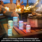 ALAZA Starfish Underwater Flameless Candles, LED Pillar Candles with Remote Timer, Battery Operated Candles Set of 2 - Image 4