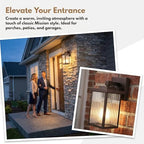 2 Pack Bronze Porch Light, Rust-Resistant Outdoor Wall Light - Image 4