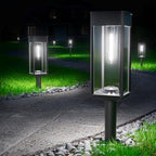 BITPOTT Solar Path Lights, 2 Pack, 3 Heights, Cool White, IP65 by BITPOTT