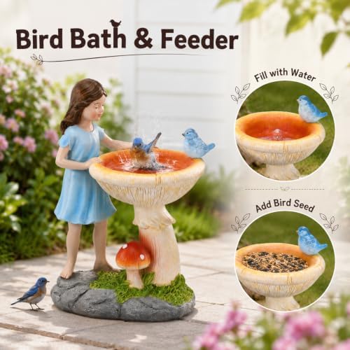 Solar Fairy Statues for Garden Decor: IP65 Waterproof Resin - Image 5