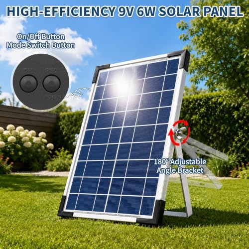 Yeomi 6W Solar Fountain for Bird Bath, Solar Fountain Pump - Image 5