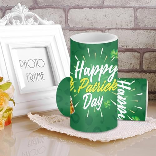 Pack of 2 Happy St Patrick's Day Flameless Candles Battery Operated Candles with Remote and Timers Flickering LED Elictric Pillar Tealights for Party Patio Porch Decorations - Image 4
