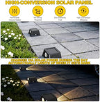 3,Solar Ground Lights, 4 Pack Flat Solar Disc Lights Outdoor Waterproof, 3.46 Inch Small Solar Garden Lights Landscape Lighting for Outside Pathway Garden Yard Lawn Walkway - Image 5