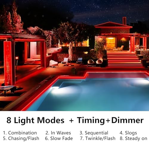 KNONEW 1000 LED Rope Lights Outdoor 164FT Rope Light for Outside Waterproof - Image 2