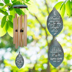 ASTARIN Deep Tone Memorial Wind Chimes Personalized, Sorry for You Loss Bereavement Gifts, Outside Condolence Wind Chime for Loss of Mother Father, 35" Three Colors, Produced in Texas - Image 2