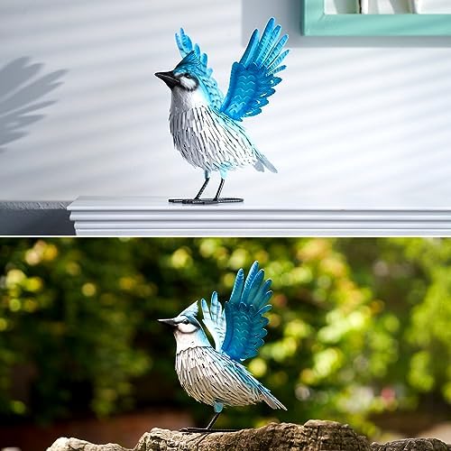 Nacome Jay Metal Garden Statue: Easy Assemble Outdoor Decor - Image 6