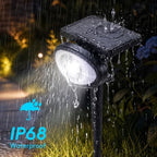 BlcTec Solar Spot Lights Outdoor, Upgraded Convex Lens Brighter Landscape Uplights IP68 Waterproof, 10 Colors+2 RGB Modes Spotlights for Garden Yard Path Halloween Christmas Decorations, 6 Packs - Image 3