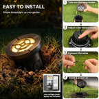 LOHAS Brass Low Voltage Landscape Well Lights, Outdoor In Ground Lights - Image 5