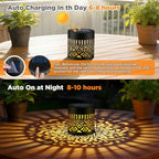 4 Pack Solar Fence Lights Outdoor, Metal Solar Powered Wall Deck Step Light - Image 7