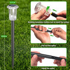 Eyrosa Solar Pathway Lights Outdoor Waterproof Starburst Pattern 15 Pack - Image 2