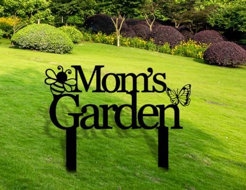 Custom Garden Sign, Personalized Bee Butterfly Art Garden, Metal Stake Gardener Name Sign, Gardens Plaque, Yard Art Decor, Mother's Day Present - Image 3