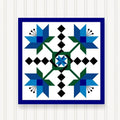 Sign Stuff, Inc. Barn Quilt Block Outdoor Square BQ104-04 | 6 SIZES | Geometric Pattern | PVC/100% Fabric | Weatherproof Exterior | Yard Art | Farm Quilt Design (18" x 18") by SignStuffInc