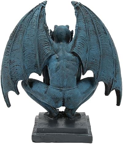 Focket Gargoyle Statue, Large Resin Material Polished Surface Sturdy Weather Outdoor Gargoyle Statues, Winged with Gothic Garden Scary Sculpture for Garden - Image 7
