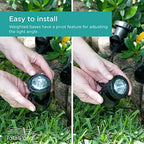 TotalPond Pond and Landscape LED Light Set, 3-Light Pack, for in & Out of Water, 12pc Color Lenses, Easy Install, 3W LED Spotlights, Waterproof, Dusk-to-Dawn Sensor, 10 ft. Power Cord - Image 7