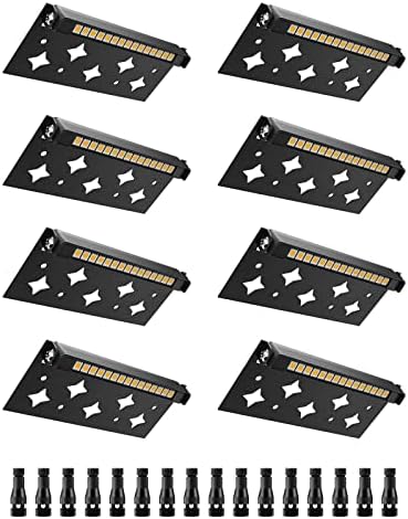 5W Retaining Wall Lights,7 inch LED Hardscape Lighting Low Voltage Landscape Paver Lights 12V 24V Step Lights Outdoor IP66 Waterproof 3000K Soft White Stair Deck Lighting (8 Pack+Connectors) by DOREIO