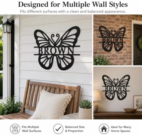 Custom Metal Sign Customized Metal Butterfly Wall Decor Sign Butterfly Wall Sign - Image 3