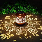 Gold Solar Wind Chimes Hummingbird Solar Lantern, Gifts for Mom Grandma Gardening Gift for Women - Image 2
