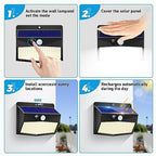 Peasur 16 Pack Solar Motion Sensor Lights Outdoor Waterproof with 3 Modes - Image 5