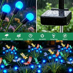 6 Pack Dragonfly Solar Garden Lights Outdoor, 36 LEDs Solar Firefly Lights - Image 6