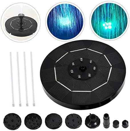 1 Set Solar Fountain Solar Pond Fountain Fish Bowl Decorations Pool Solar Pump Pond Pump Garden Fountain Pump Solar Water Fountain Pump Bird Fountain Pump Floating Pump Abs Outdoor - Image 3