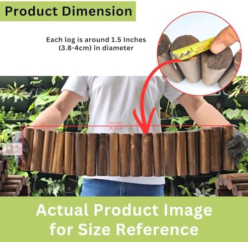 LaLaGreen Decorative Garden Edging Border (30x6in, 2 Pack) Flower Fencing - Image 4