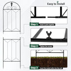 1 Pack Metal Garden Trellis Outdoor, 70.8" H x 19.5" W - Image 3