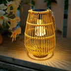 Solar Powered Lantern Outdoor Waterproof Hanging Rattan Lantern Lights Solar Lanterns Decorative Table Lamp for Garden,Yard,Patio,Porch,Trees,Lawn,Pathway,1 Pack - Image 2