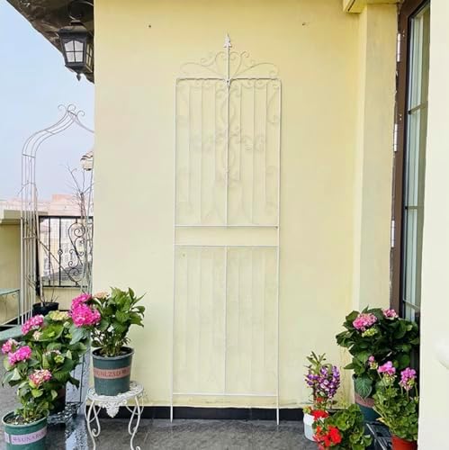 Sungmor 2 Pack Large Garden Trellis, 92.5 Inch Tall Rustic White - Image 3