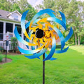 Wind Spinners Outdoor Garden Decor, 360°Metal Kinetic Wind Sculpture Spinner, 16W*76H inch Windmill for Yard, Patio, Backyard, Garden Gifts for Women by ONWEII