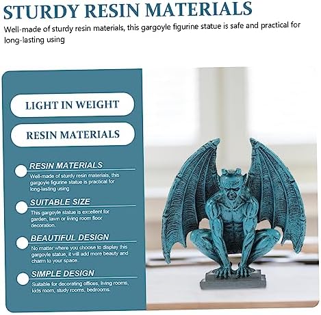 Gothic Gargoyle Figurine Resin Garden Statue Xmas Halloween Season - Image 3